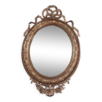 Miroir ovale époque XIXème