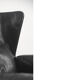 Fauteuil à oreilles en cuir DS-23 de Franz Josef Schulte pour De Sede, 1980