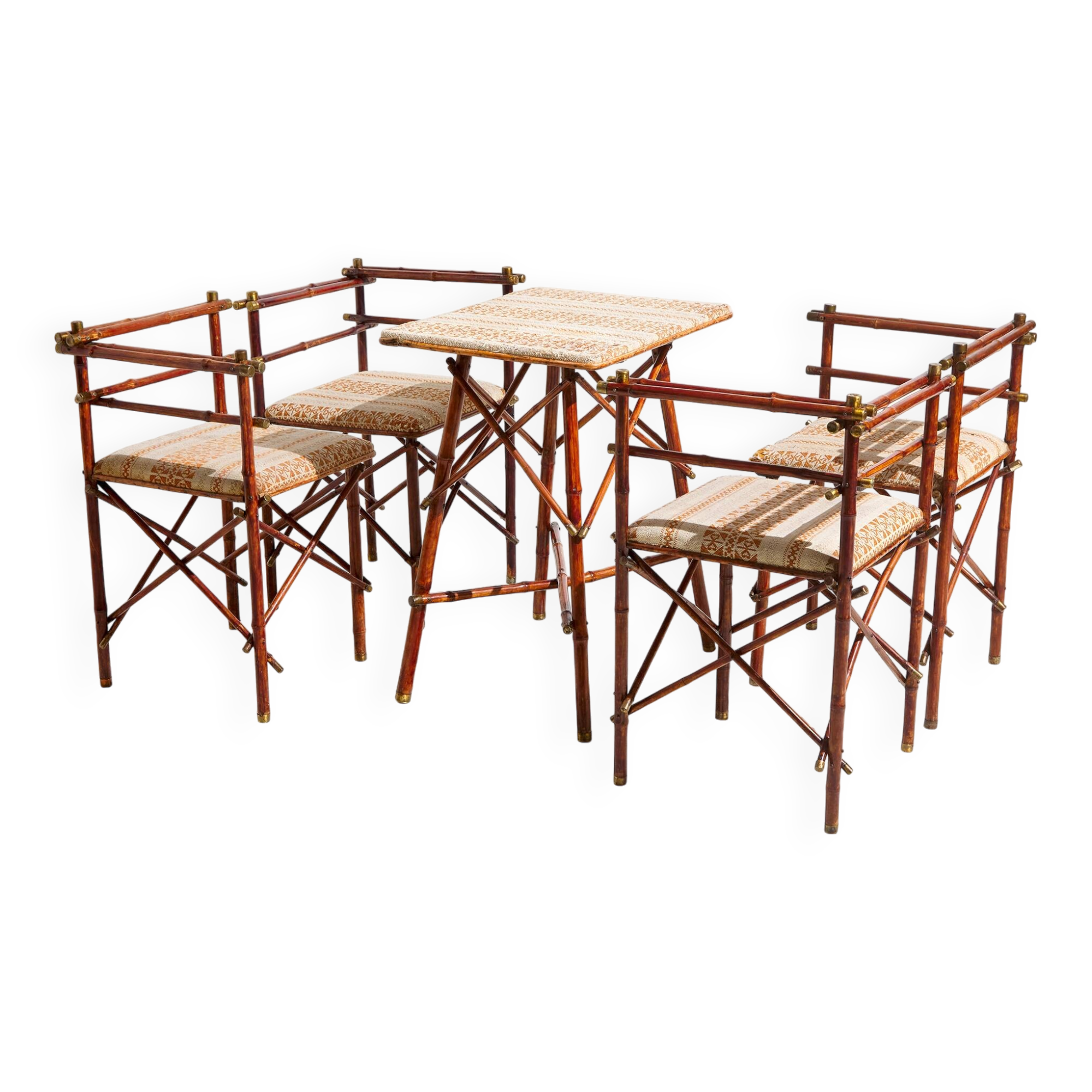 Austrian bamboo set by J. Kothgassner – Bambus & Phantasie-Möbel, Set of 5 (MK9257)