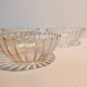 Set of 3 vintage Huilor GHB bowls – moulded glass
