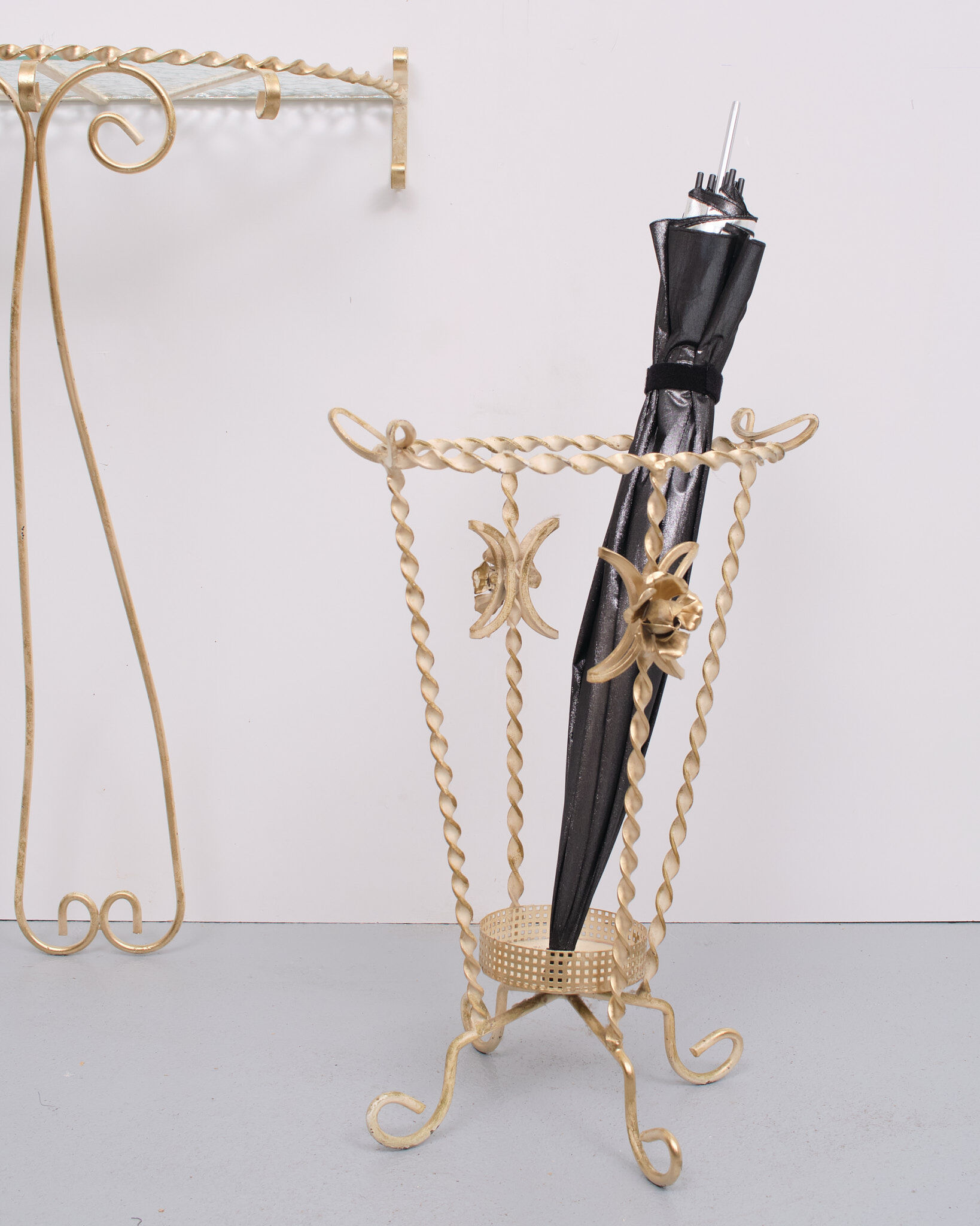 Wrought Iron Hall Set France 1950s