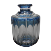 Flacon bleu en cristal du Val Saint-Lambert