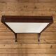 Antique fireplace screen in tapestry and mahogany