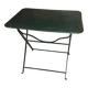 Folding wrought iron garden bistro table