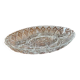 Plat apéritif en verre ciselé