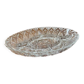 Cut glass appetizer dish