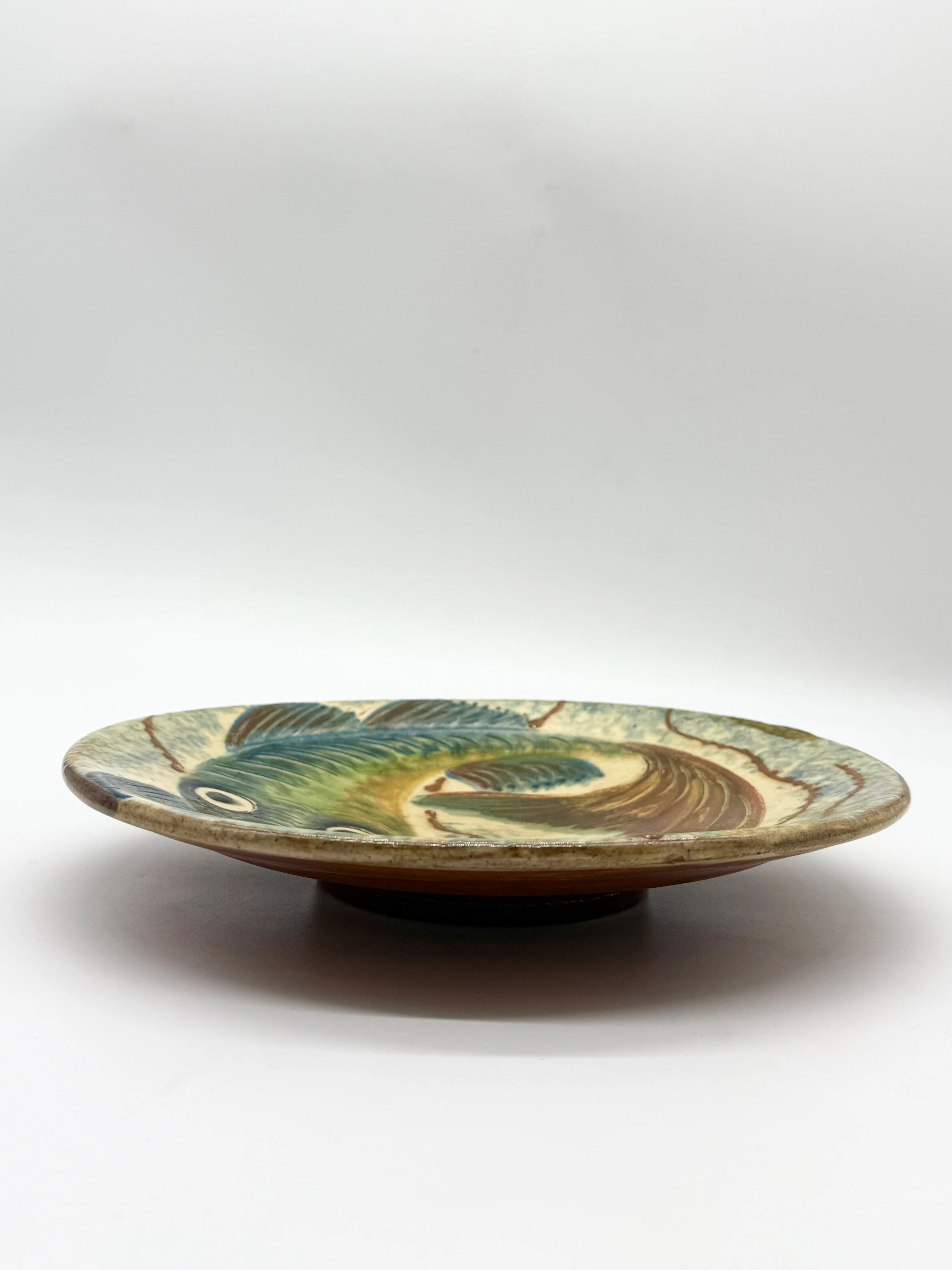 Wall plate fish – Puigdemont ceramic, 1960s