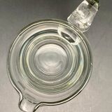 Patterned pitcher in worked glass
