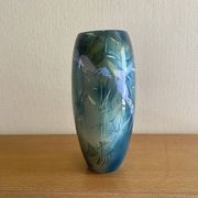 Grand vase en ceramique laquée signée Grech