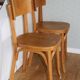 2 chaises Baumann dos large N°30 hêtre clair
