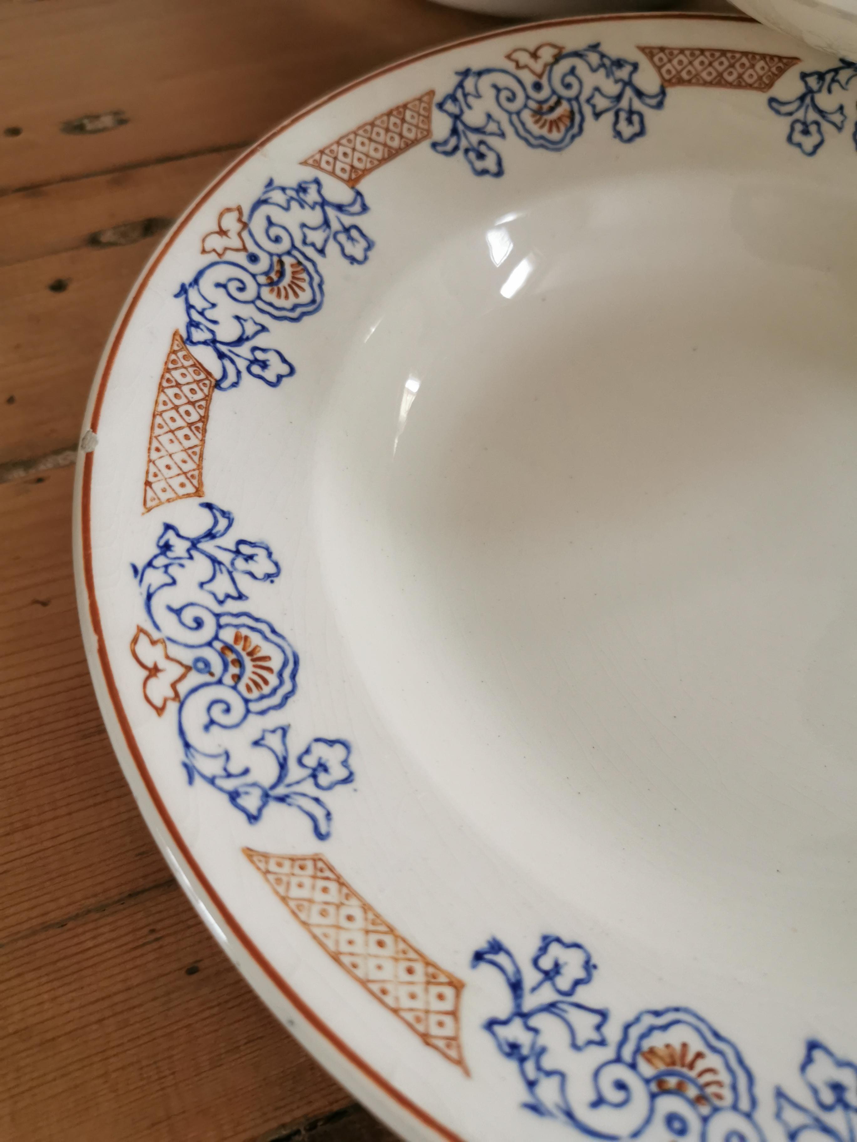 Set de 8 assiette Longwy vintage