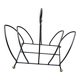 Vintage 1980s metal magazine rack