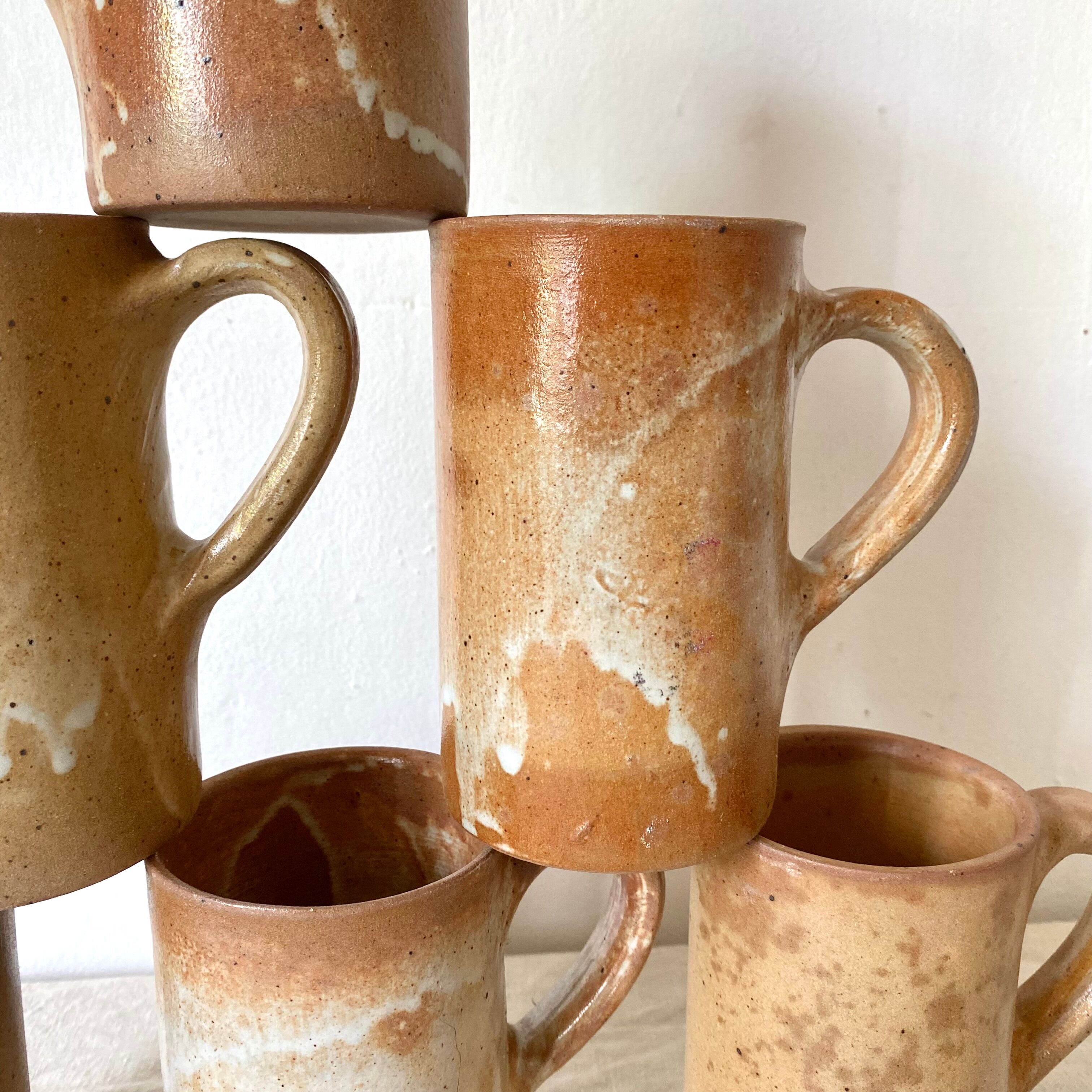Vintage stoneware mugs