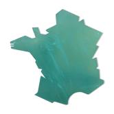 Green table map of France