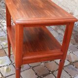 Louis XVI style mahogany and rosewood side table from the 1950s