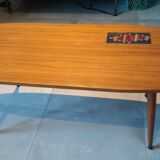 Melamine and ceramic coffee table, 1960