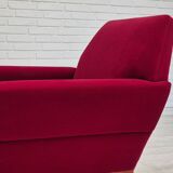1970s, Danish armchair by Ryesberg Møbler, original condition, velour fabric.