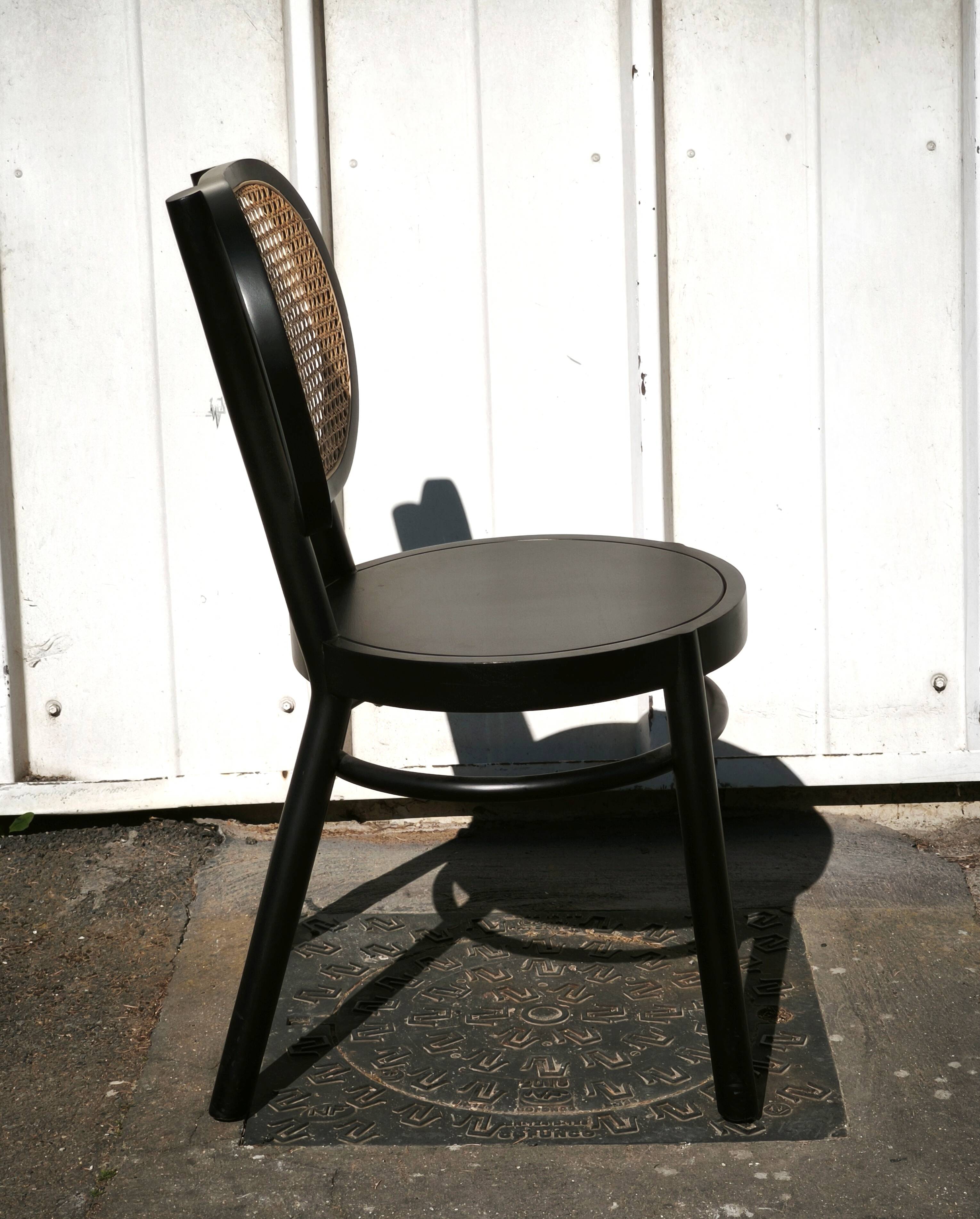 Vintage caned bistro chair