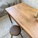 Cherry farmhouse table with spindle legs, 1950s