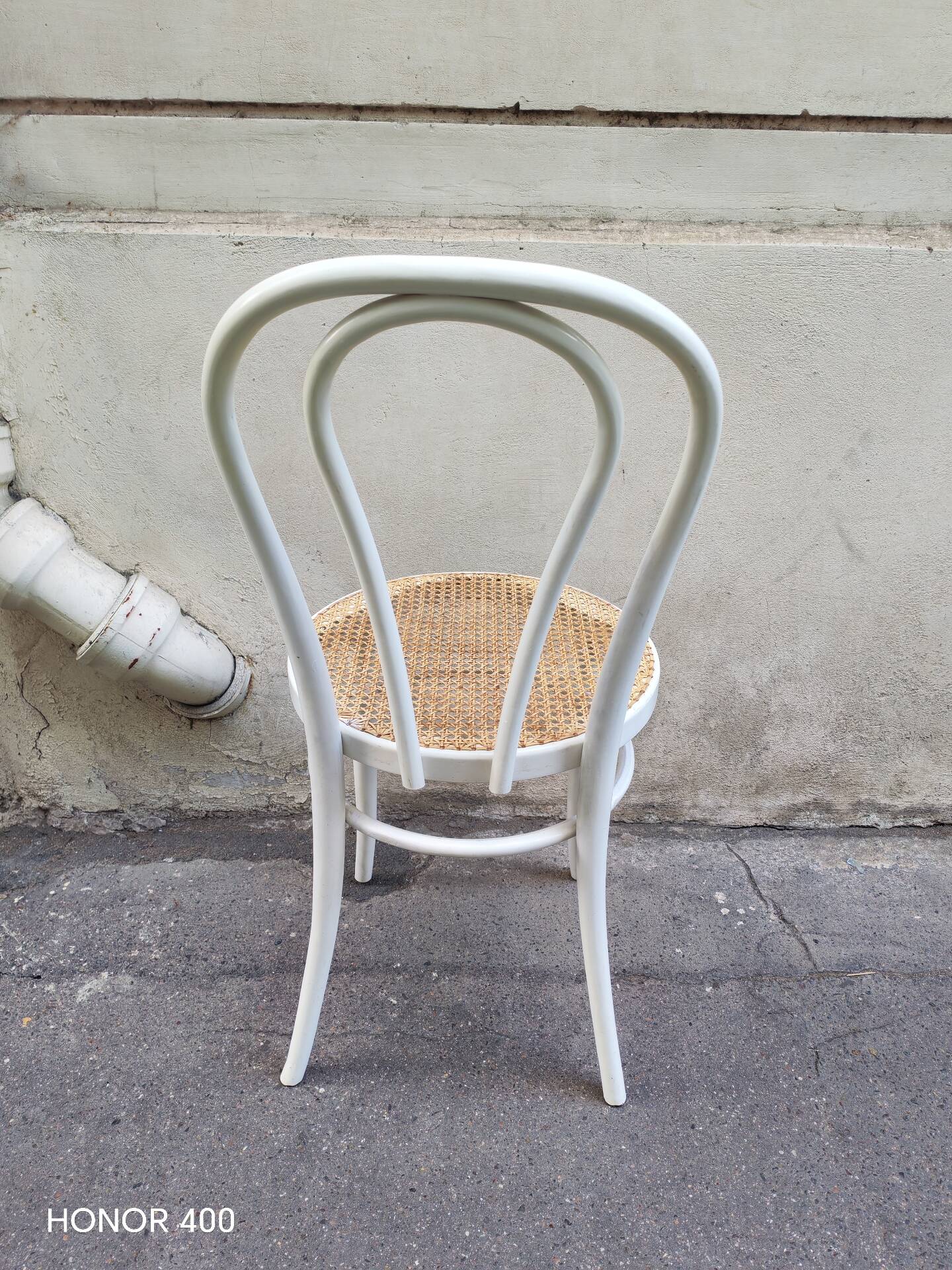 Chaise bistrot blanche