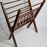 Folding teak magazine rack by Cees Braakman