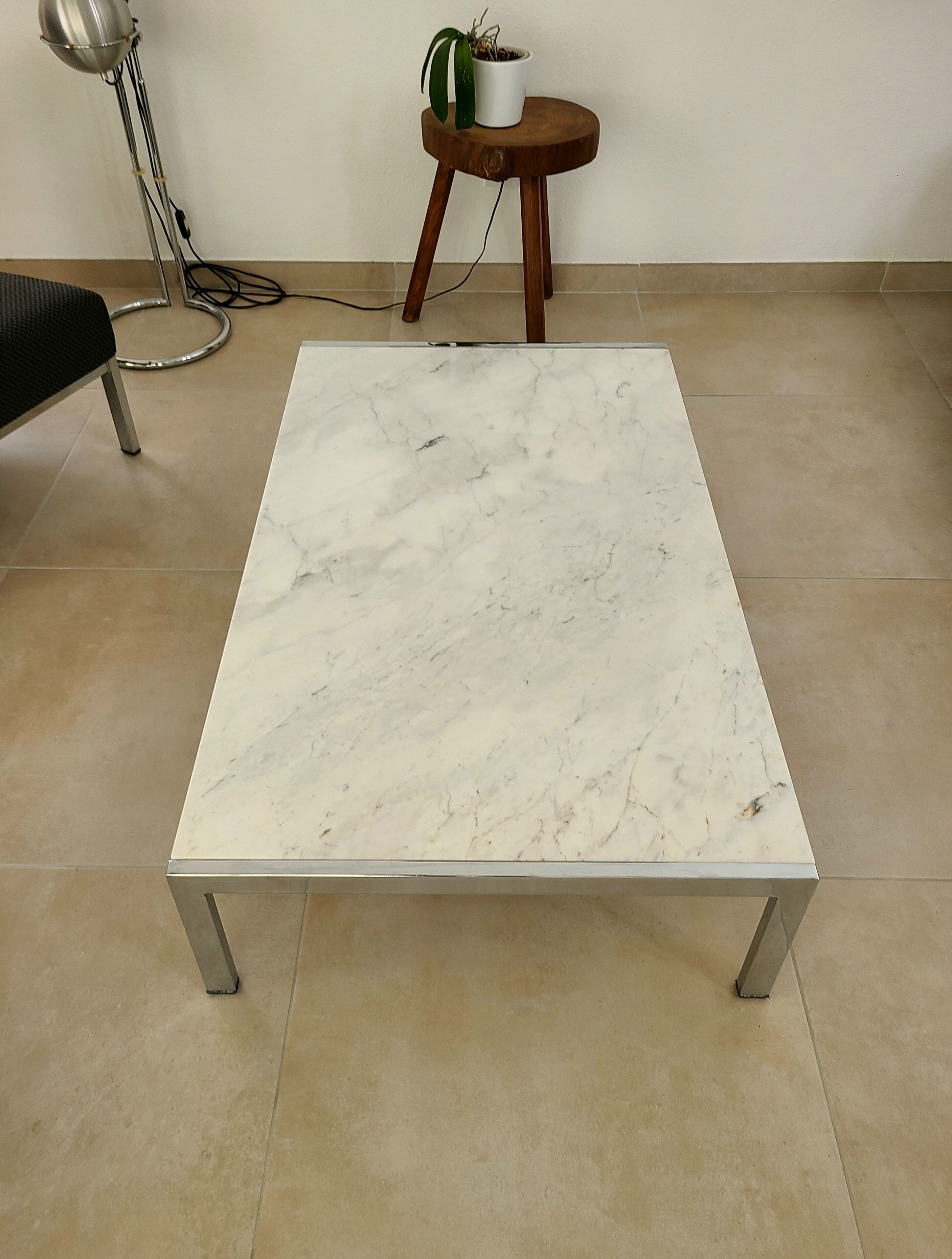 Vintage marble coffee table design J.A.Motte for Airborne 1960