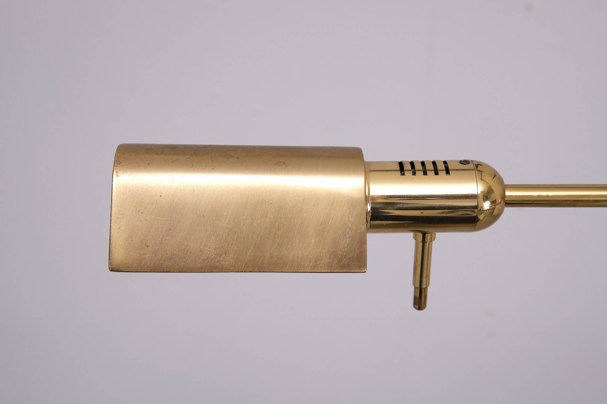 Herda Brass swing arm floor lamp 1980s