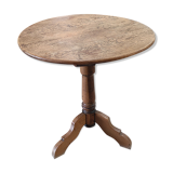 Guéridon en chêne, table d'appoint 19e