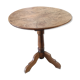 Oak pedestal table, side table, 19th century