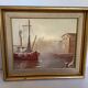 Tableau marine huile sur toile signée