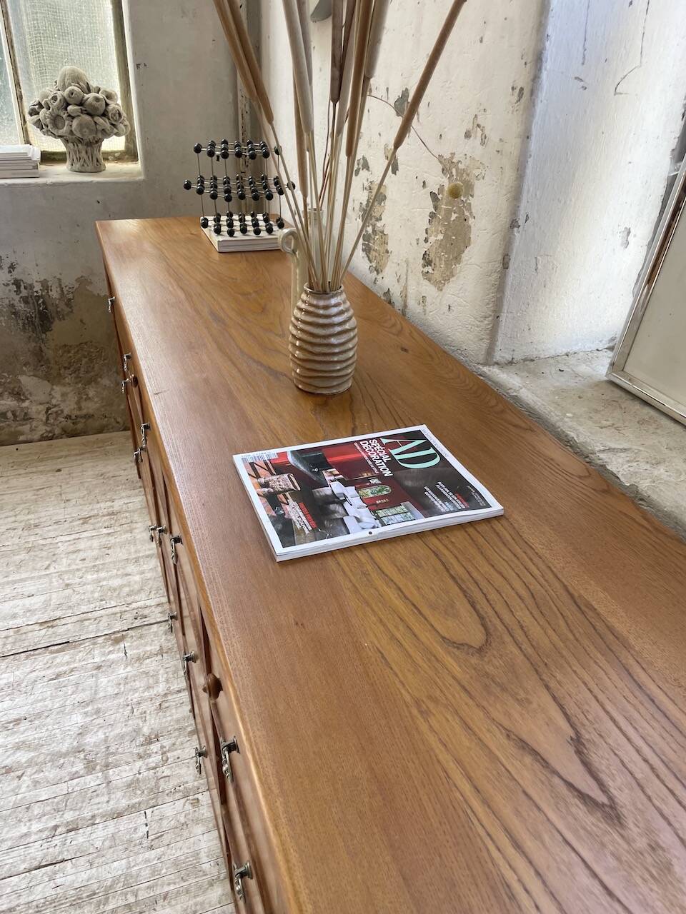 XXL golden oak craft furniture from the 50s