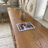 XXL golden oak craft furniture from the 50s