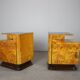 Pair of bedside tables mid-century by Jindřich Halabala, Czechoslovakia, 1950s