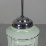 Art Deco pendant lamp with glass lantern shade, 1930s