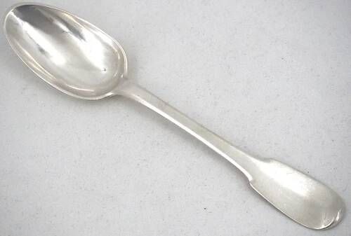 Rare set of 6 silver teaspoons, 18th century, Besançon, Gounot, Uniplat