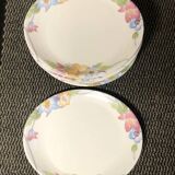 15 multi-colored flower plates