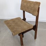 Pair of Rietveld Style Chairs with Adjustable Seat and Backrest, 1950s