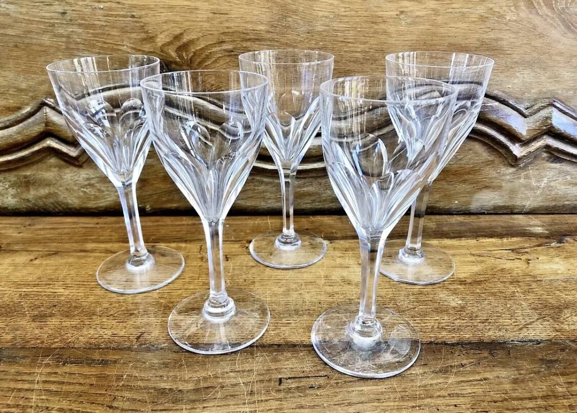 WHOLE HOUSEWARES Lot De 4 Verres à Vin En Cristal Avec Paillettes