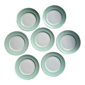 7 assiettes à dessert Moulin