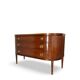 Large half-moon shaped chest of drawers/hall console, 1930s/1940s.