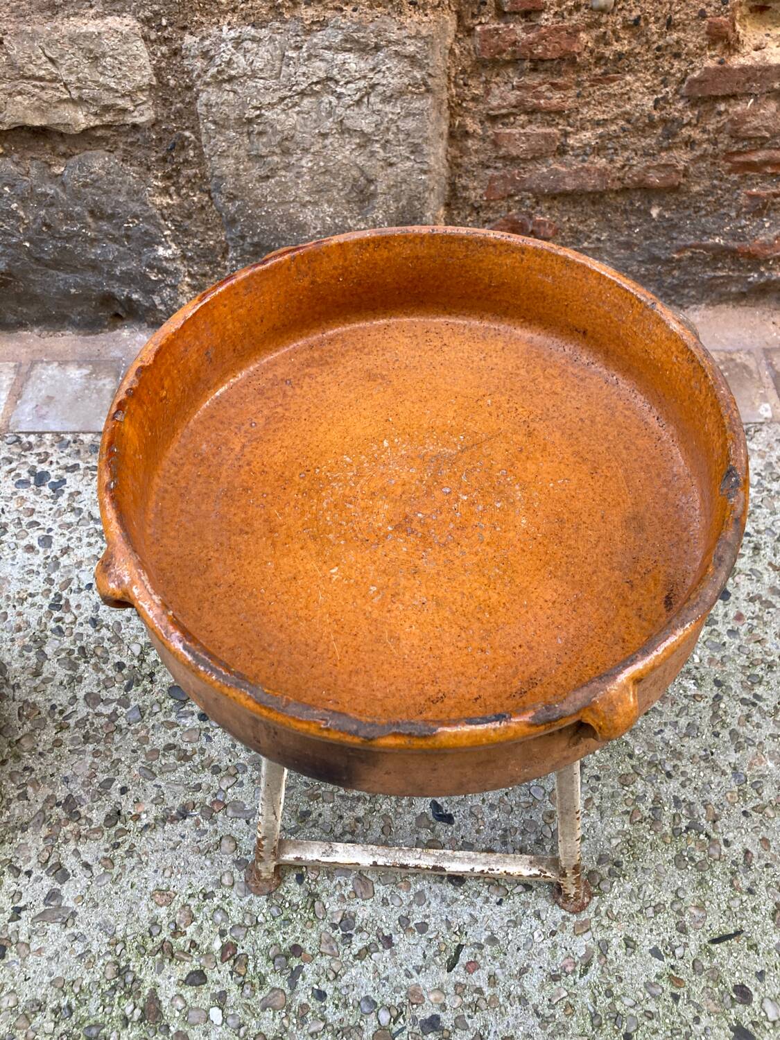 South-West glazed earthenware dish