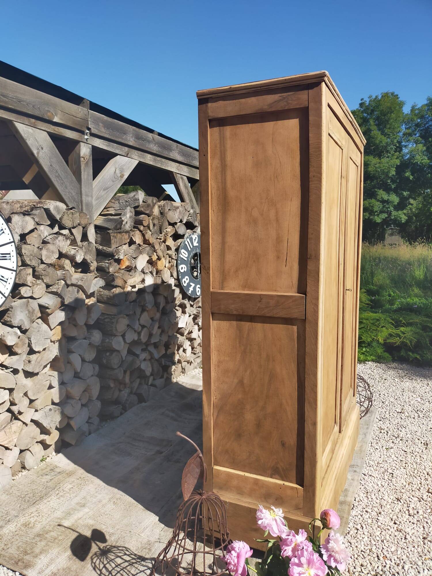 Armoire bois rénovée