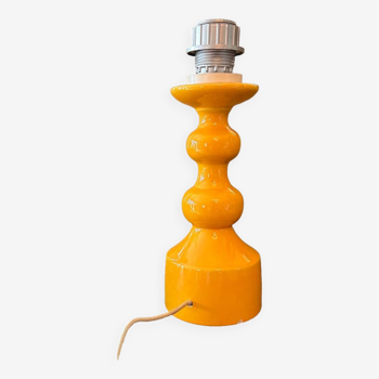 Yellow ceramic lamp base