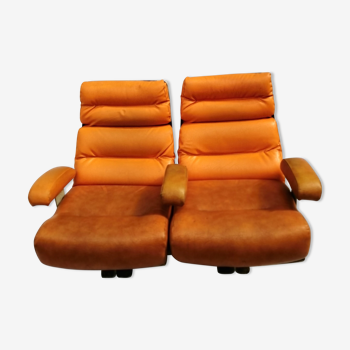 Vintage 1970s cinema chairs | Selency