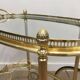 Oval Brass Rolling Table from Maison Baguès