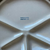 4 assiettes à fondue compartimentée le creuset