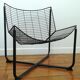 Black metal armchair design by Niels Gammelgard, new edition Ikea