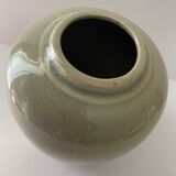 Polychrome vase and celadon XIX Naniwaya Okita Japan Nippon