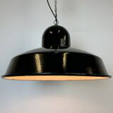 Industrial Black Enamel Factory Pendant Lamp, 1960s