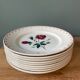 Set of 9 vintage flat plates in Badonviller earthenware